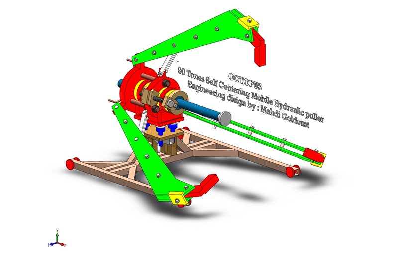 Design and manufacture of Mobile hydraulic puller
